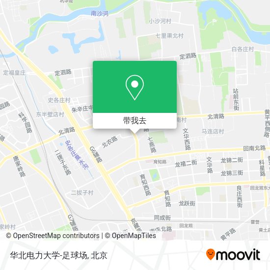 华北电力大学-足球场地图
