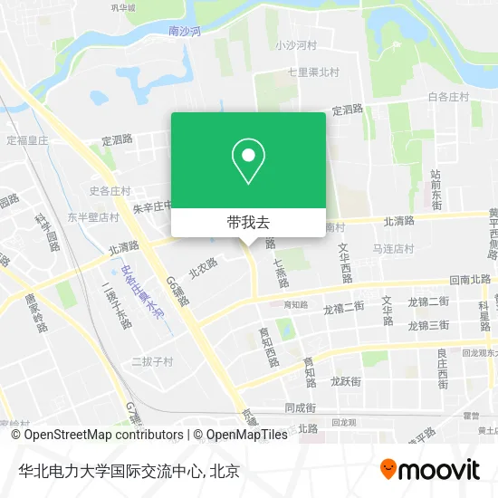 华北电力大学国际交流中心地图