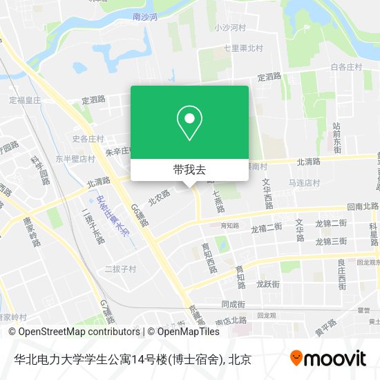 华北电力大学学生公寓14号楼(博士宿舍)地图