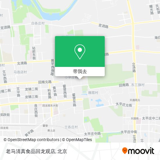 老马清真食品回龙观店地图