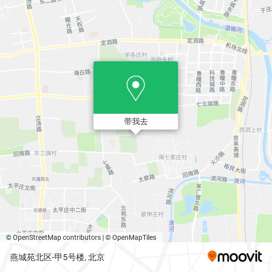 燕城苑北区-甲5号楼地图