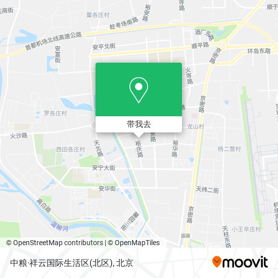 中粮·祥云国际生活区(北区)地图