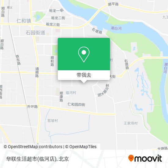 华联生活超市(临河店)地图