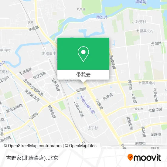 吉野家(北清路店)地图