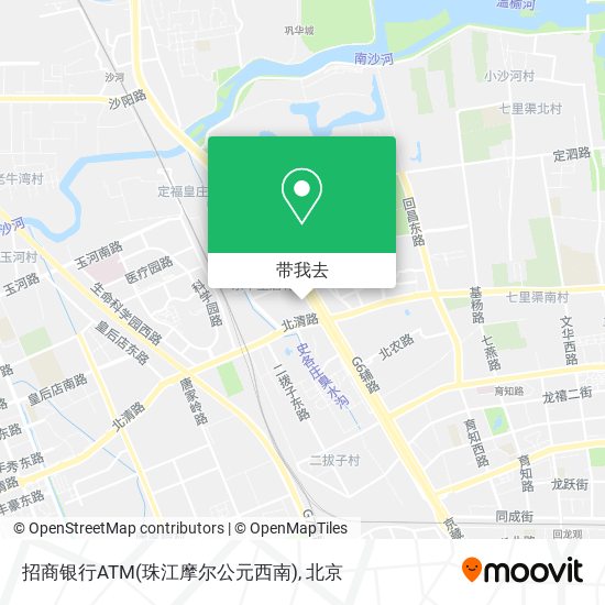 招商银行ATM(珠江摩尔公元西南)地图