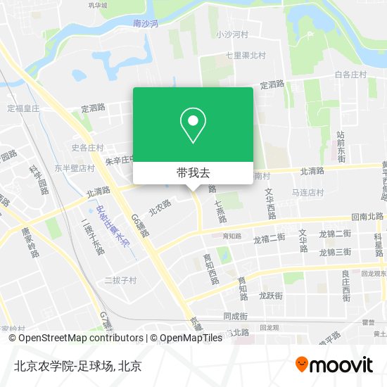 北京农学院-足球场地图