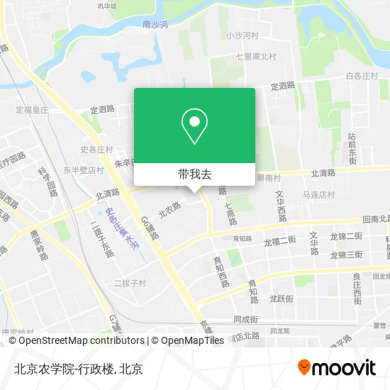 北京农学院-行政楼地图