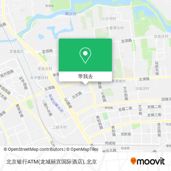 北京银行ATM(龙城丽宫国际酒店)地图