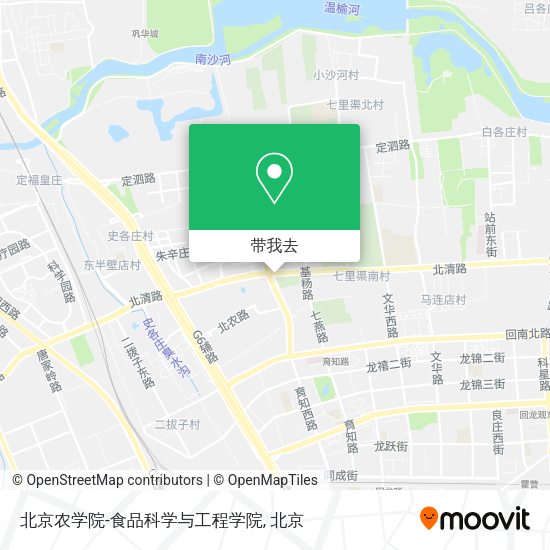 北京农学院-食品科学与工程学院地图