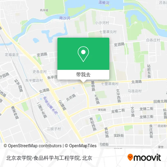北京农学院-食品科学与工程学院地图