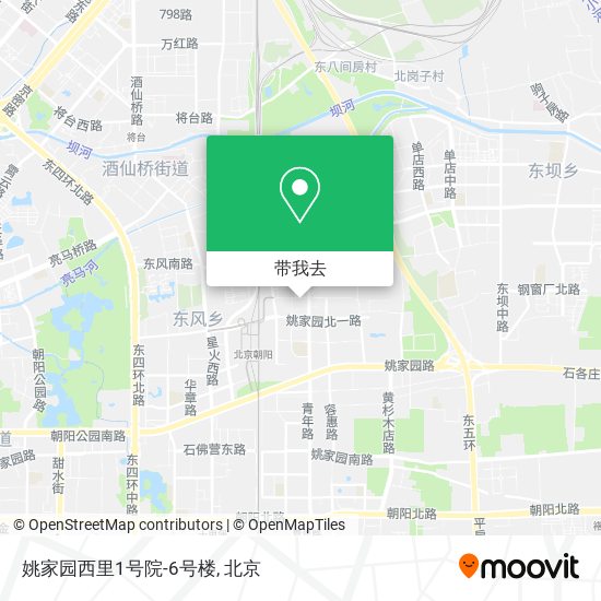 姚家园西里1号院-6号楼地图