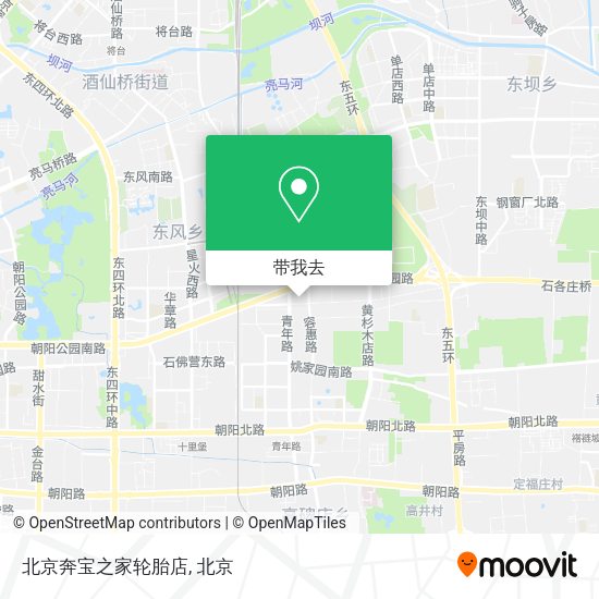 北京奔宝之家轮胎店地图