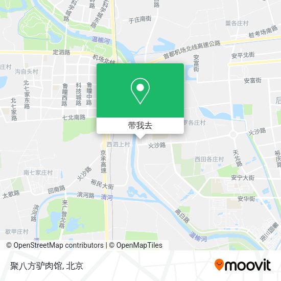 聚八方驴肉馆地图