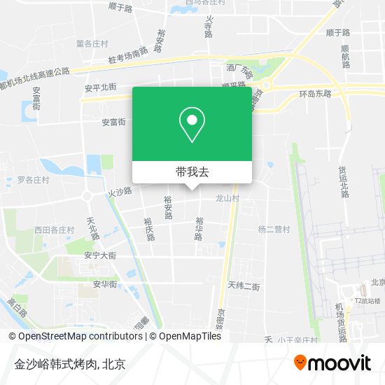 金沙峪韩式烤肉地图