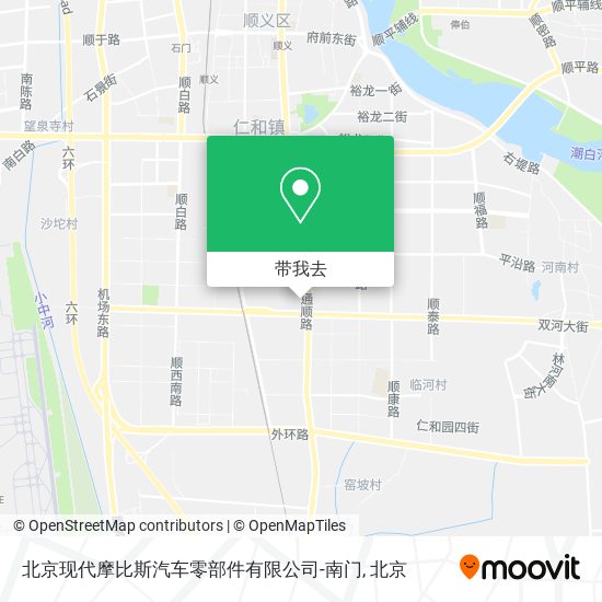 北京现代摩比斯汽车零部件有限公司-南门地图