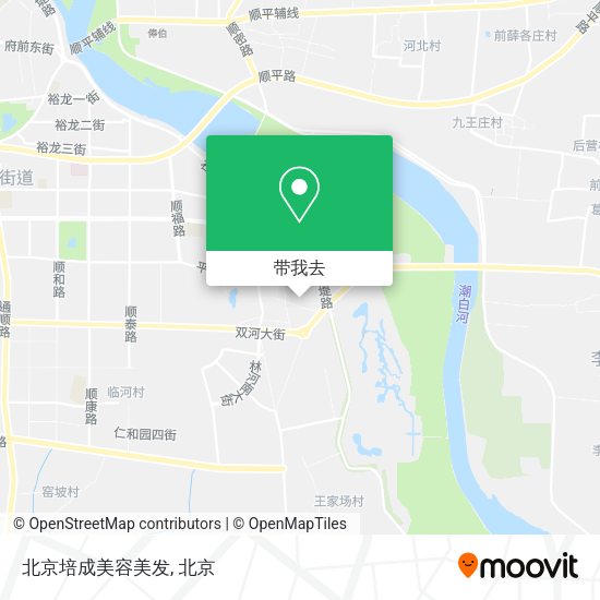 北京培成美容美发地图