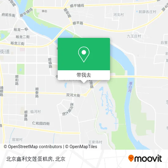 北京鑫利文莲蛋糕房地图