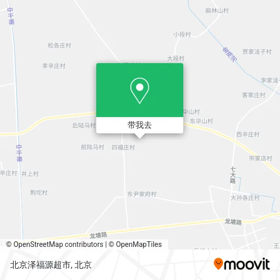 北京泽福源超市地图