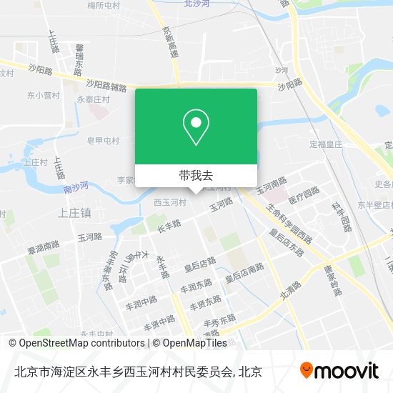 北京市海淀区永丰乡西玉河村村民委员会地图