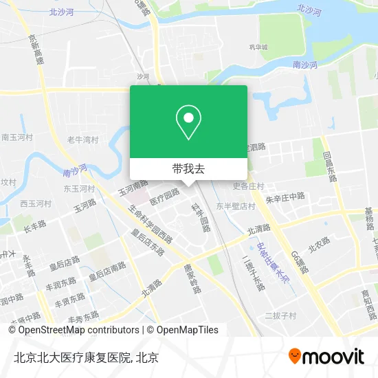 北京北大医疗康复医院地图