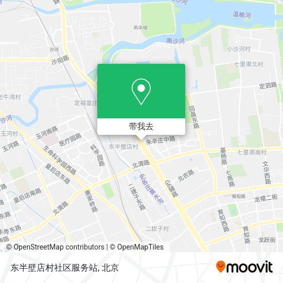 东半壁店村社区服务站地图