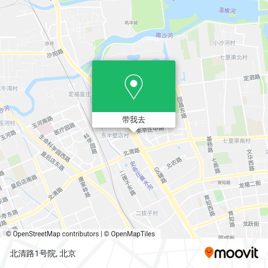 北清路1号院地图