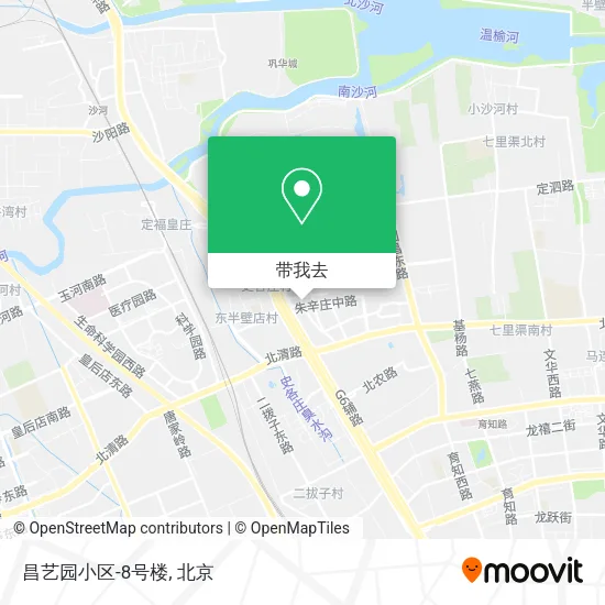 昌艺园小区-8号楼地图