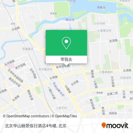 北京华山丽景假日酒店4号楼地图