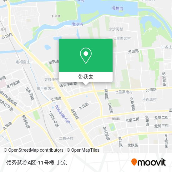 领秀慧谷A区-11号楼地图