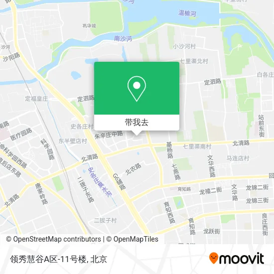 领秀慧谷A区-11号楼地图