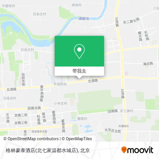 格林豪泰酒店(北七家温都水城店)地图