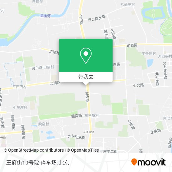 王府街10号院-停车场地图