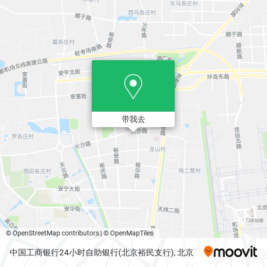 中国工商银行24小时自助银行(北京裕民支行)地图
