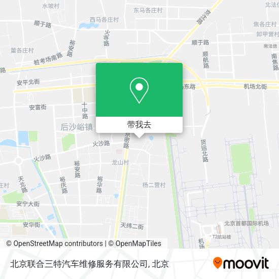 北京联合三特汽车维修服务有限公司地图