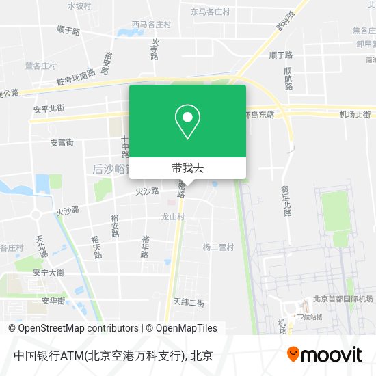 中国银行ATM(北京空港万科支行)地图