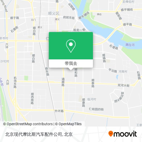 北京现代摩比斯汽车配件公司地图