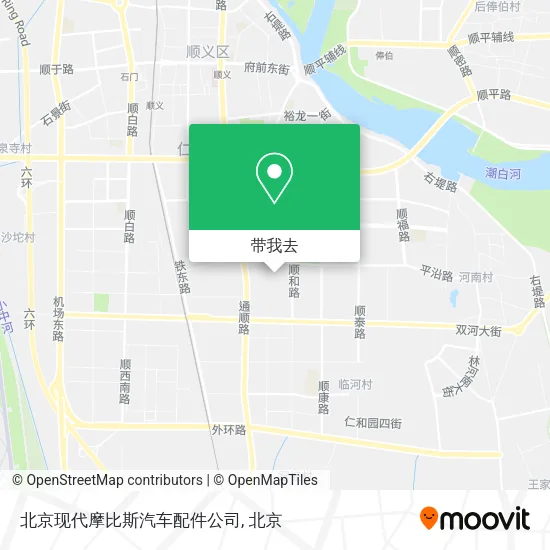 北京现代摩比斯汽车配件公司地图