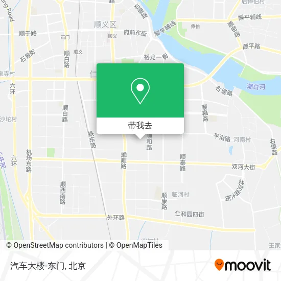 汽车大楼-东门地图