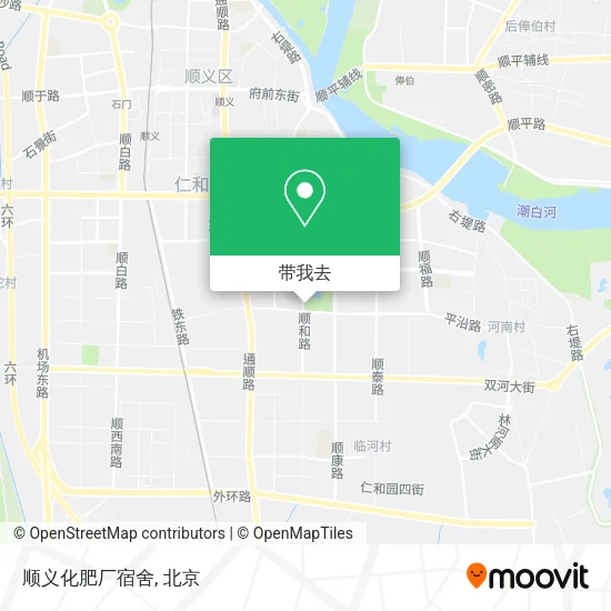 顺义化肥厂宿舍地图