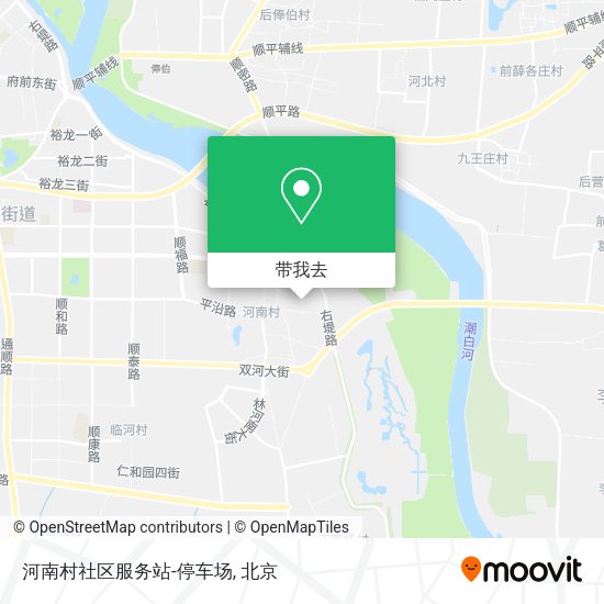 河南村社区服务站-停车场地图