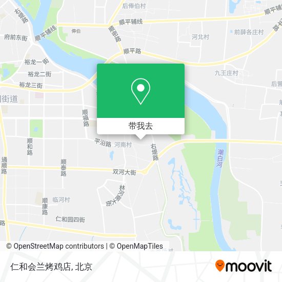 仁和会兰烤鸡店地图