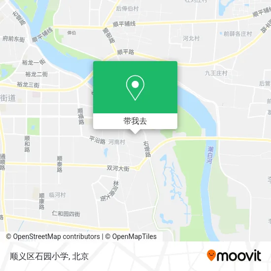 顺义区石园小学地图