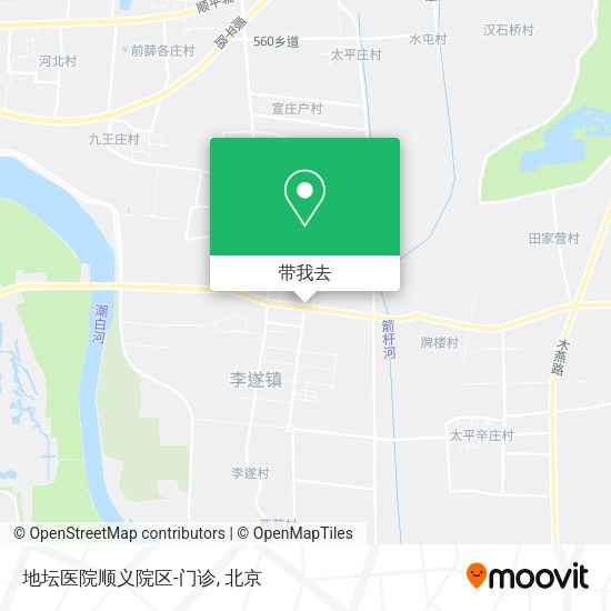 地坛医院顺义院区-门诊地图