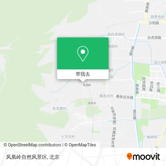 凤凰岭自然风景区地图