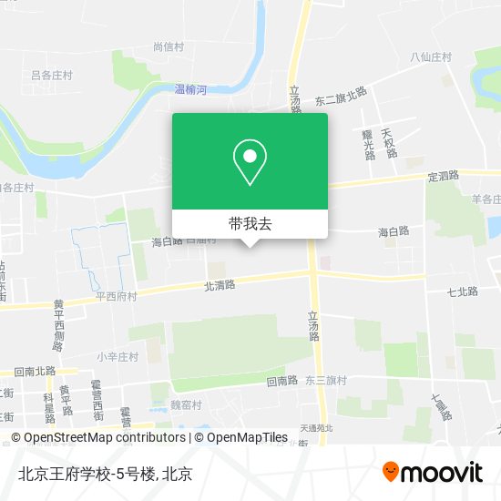 北京王府学校-5号楼地图