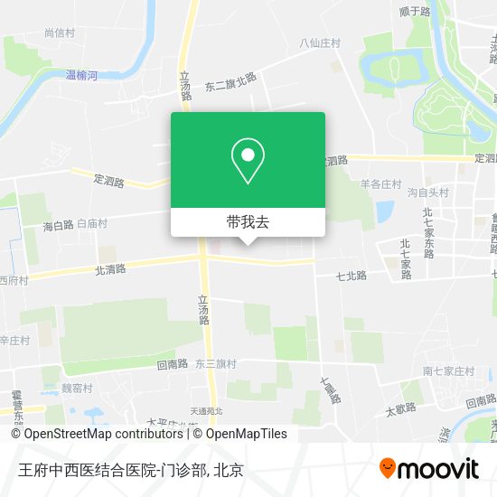 王府中西医结合医院-门诊部地图