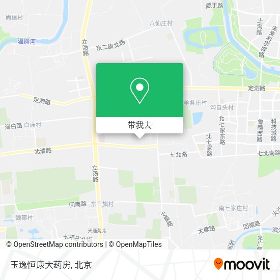 玉逸恒康大药房地图