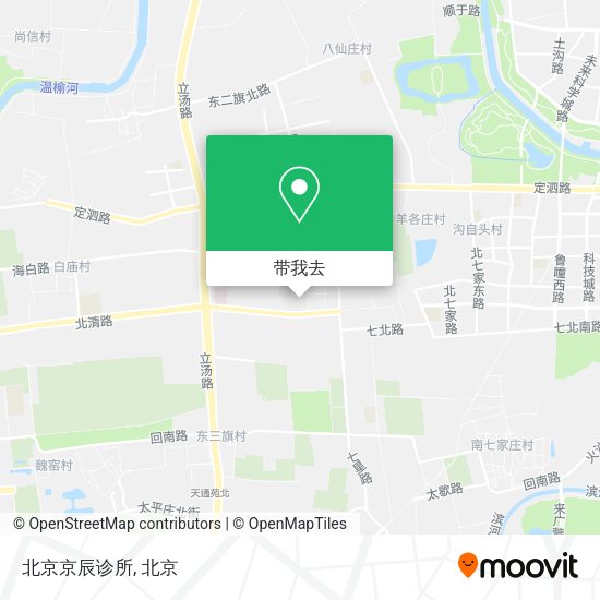 北京京辰诊所地图
