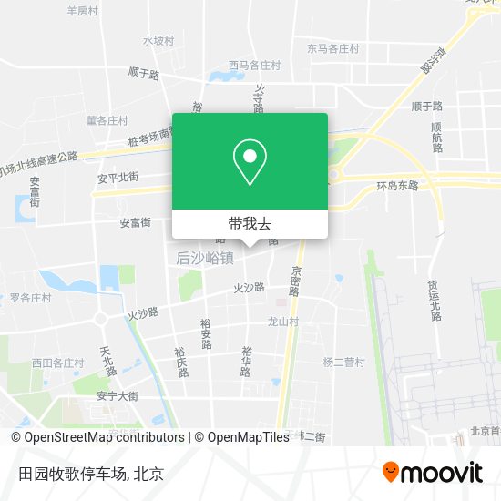 田园牧歌停车场地图