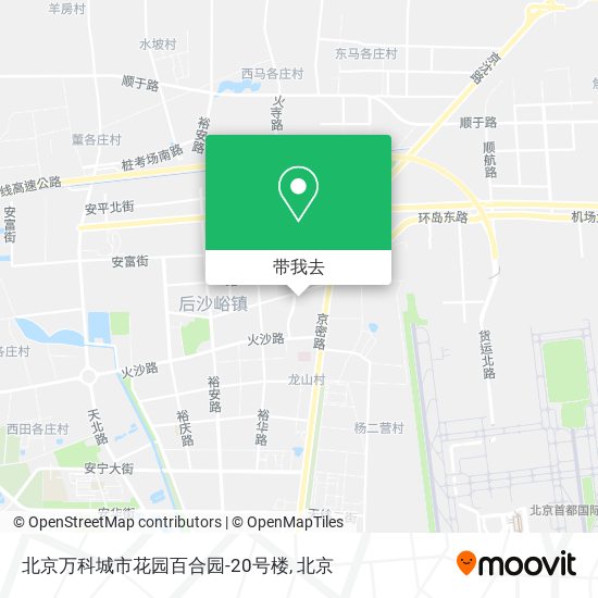 北京万科城市花园百合园-20号楼地图
